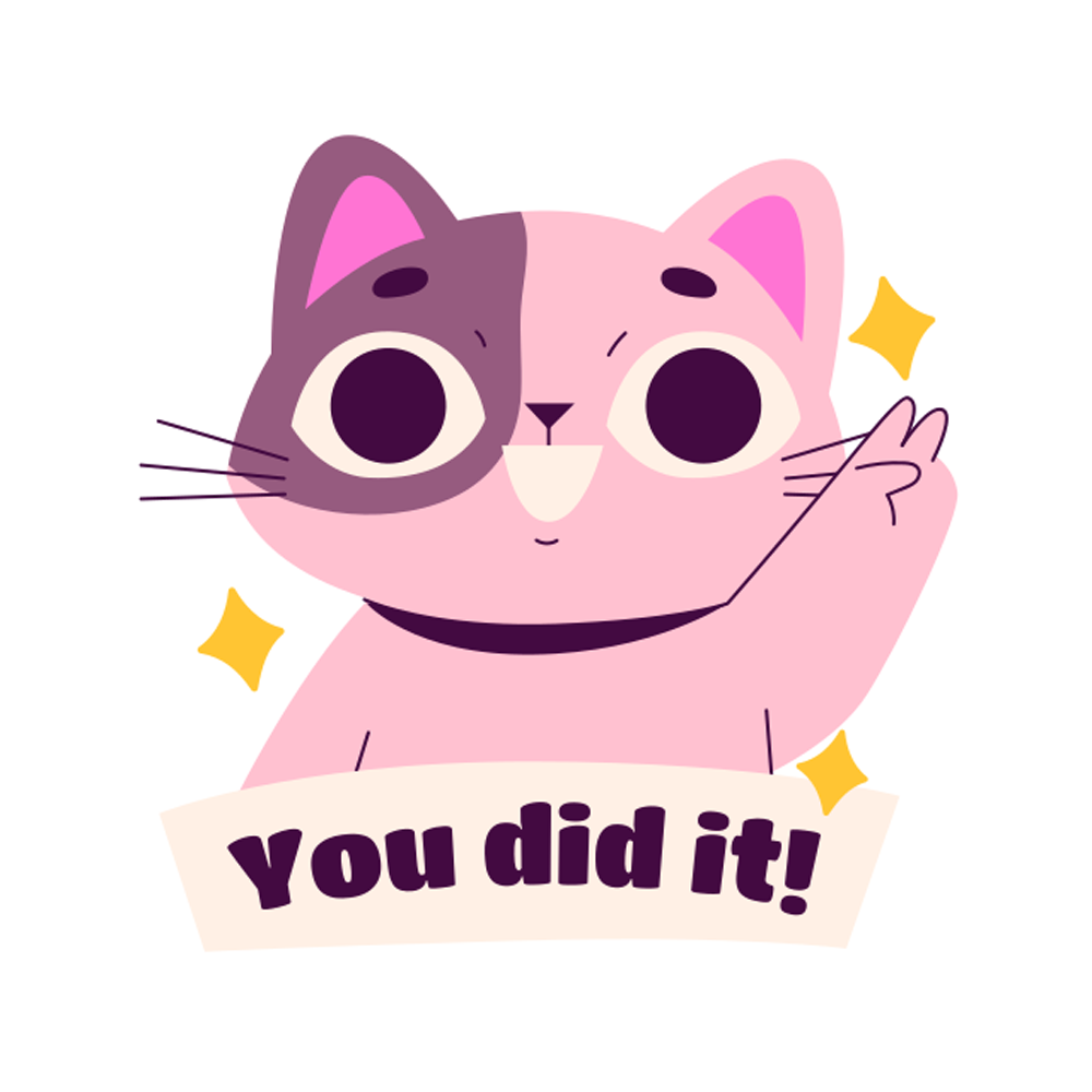 You Did It Free Sticker Transparent Gallery