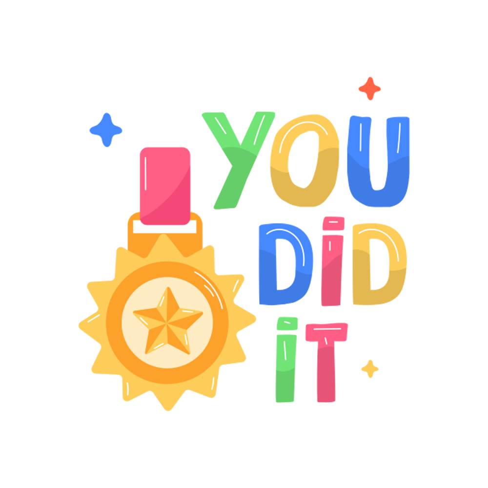 You Did It Sticker Transparent Picture