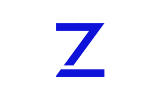 Z Alphabet Blue PNG