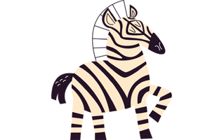 Zebra Sticker PNG