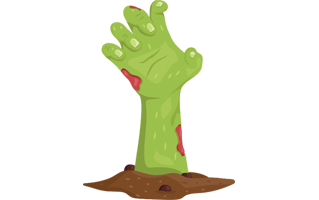 Zombie Free Sticker PNG