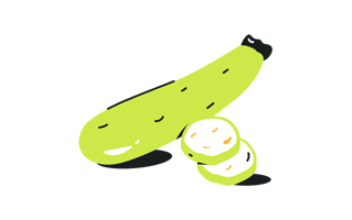 Zucchini Sticker PNG